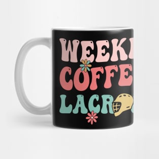 Weekends Coffee And Lacrosse Funny Lacrosse Gift For Men Women Mug